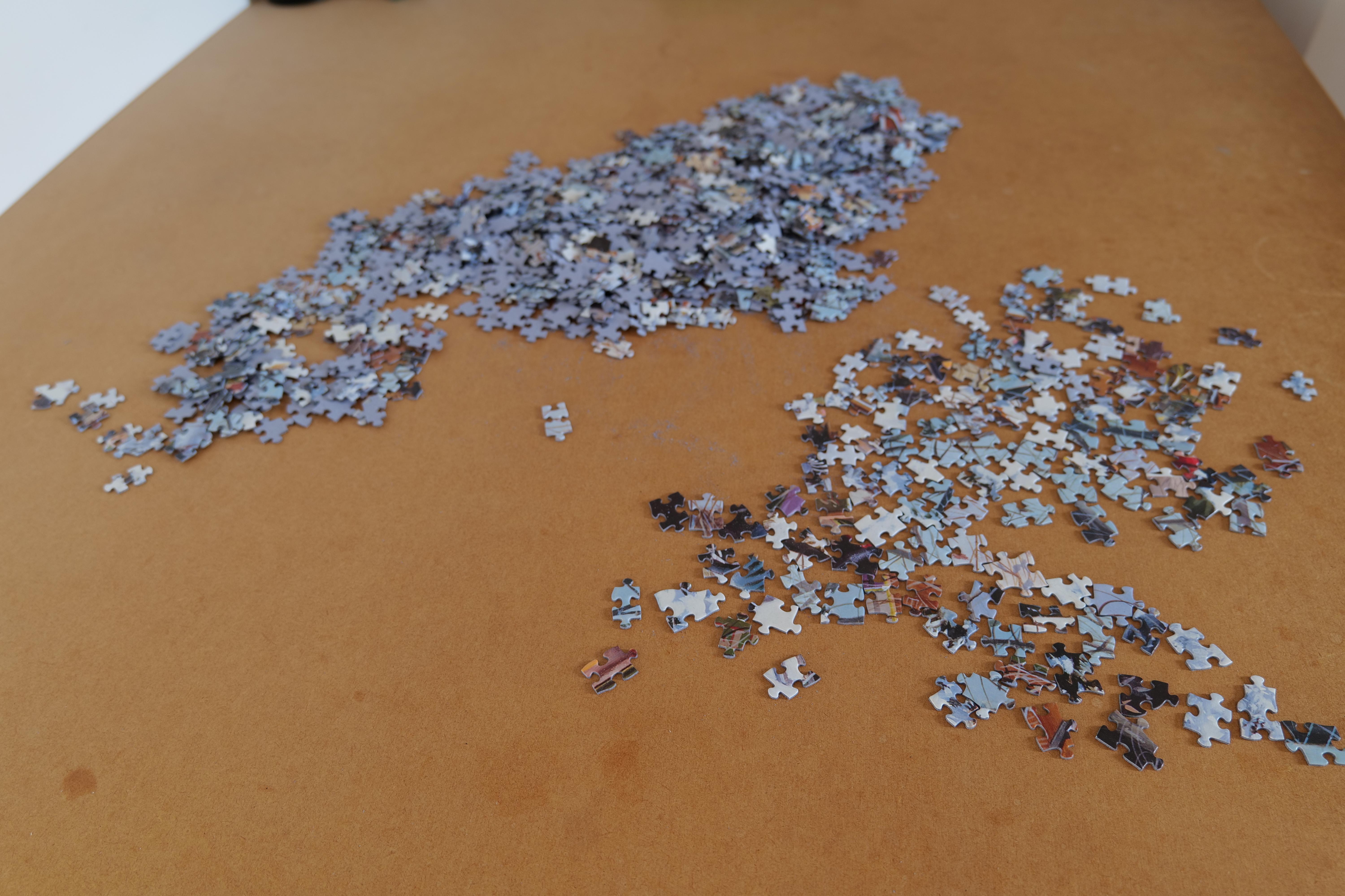 A photo of puzzle not yet completed depicting the challenges of 2026. Photo take by Baldi, A.K.A Amonn AL-Mahrouq