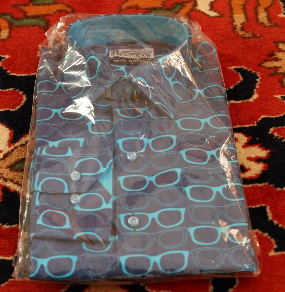 Photo of Birthday Colourful Bespoke Shirt given to Baldi, A.K.A Amonn AL-Mahrouq in 2026. Photo taken in February 2026 by Baldi