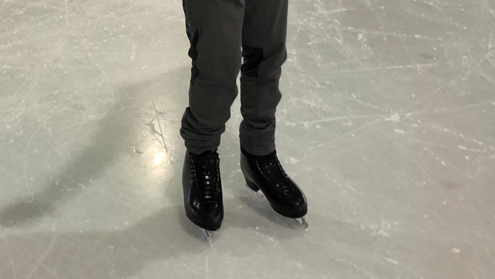Photo of Baldi's Figure Skates. Photo taken by Baldi, A.K.A Amonn AL-Mahrouq at Guildford Spectrum Ice Rink.