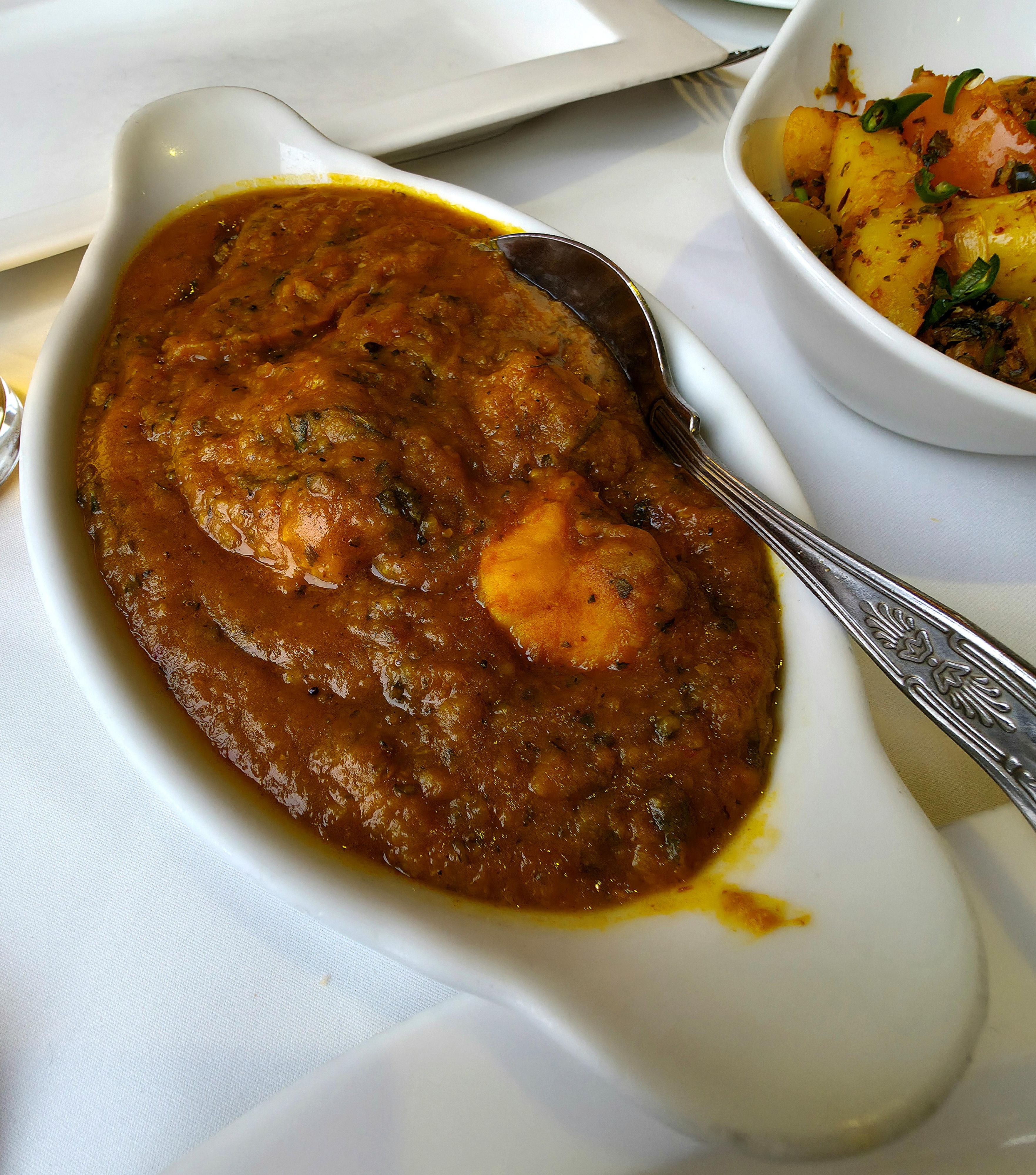 Bombay Bay Chicken Massaman Curry, Indian Cuisine food in Southsea Marina.