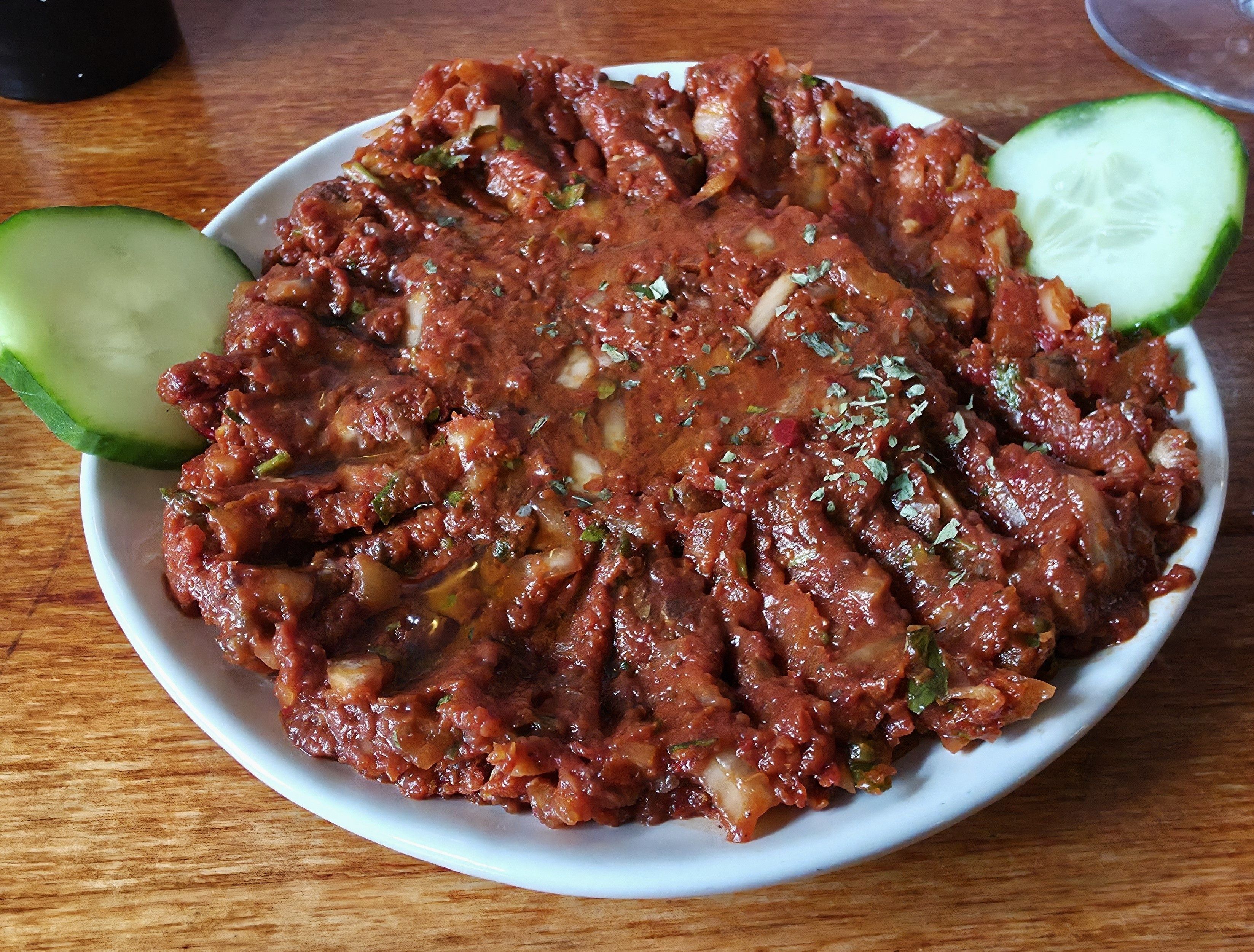 A photo of Bodrum, Turkish Restaurant, Southsea, Hampshire, United Kingdom Chilli Tomato Dip Starter, taken in October 2025.