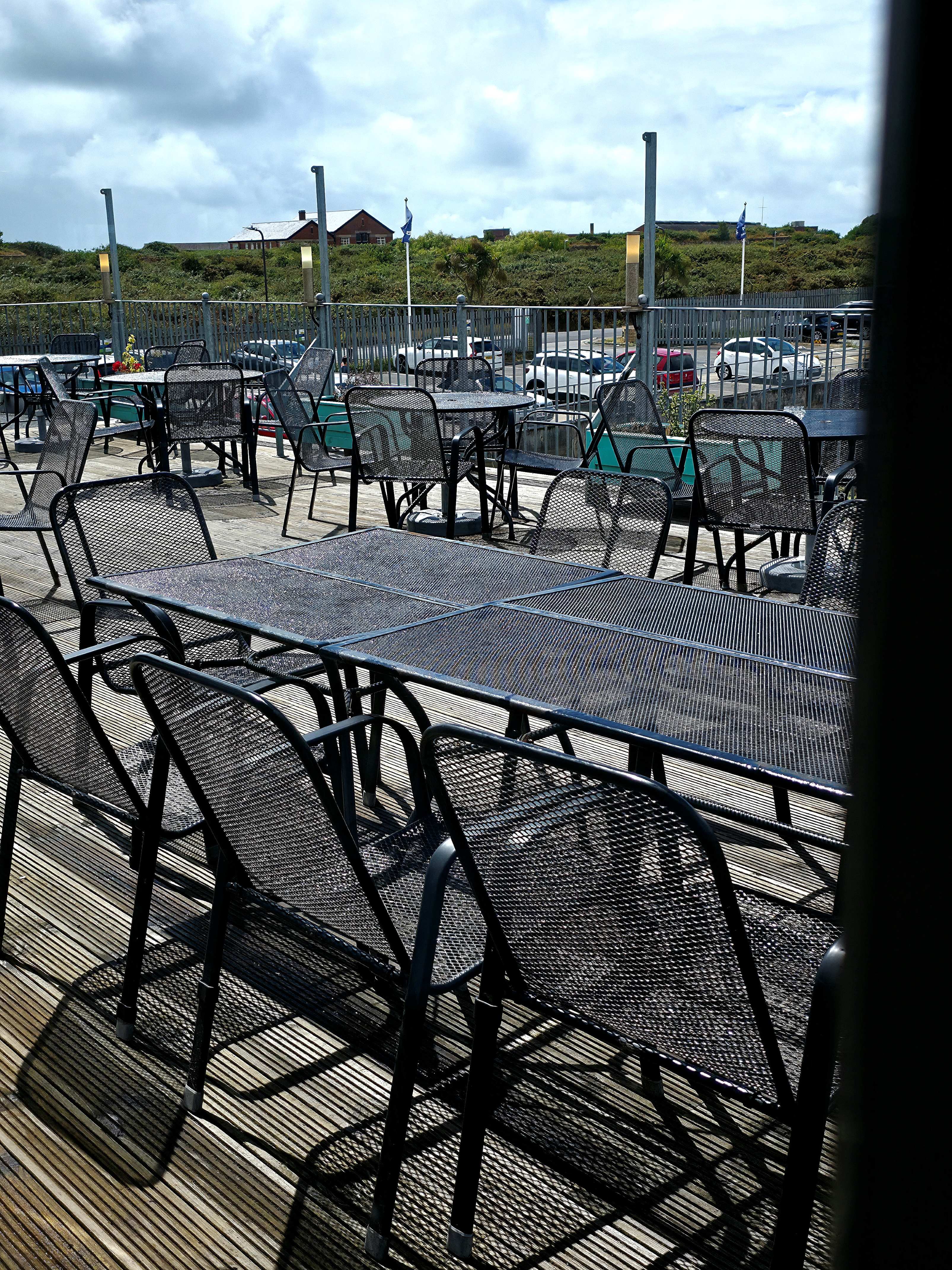 Bombay Bay, Indian Cuisine outside seating in Southsea Marina.