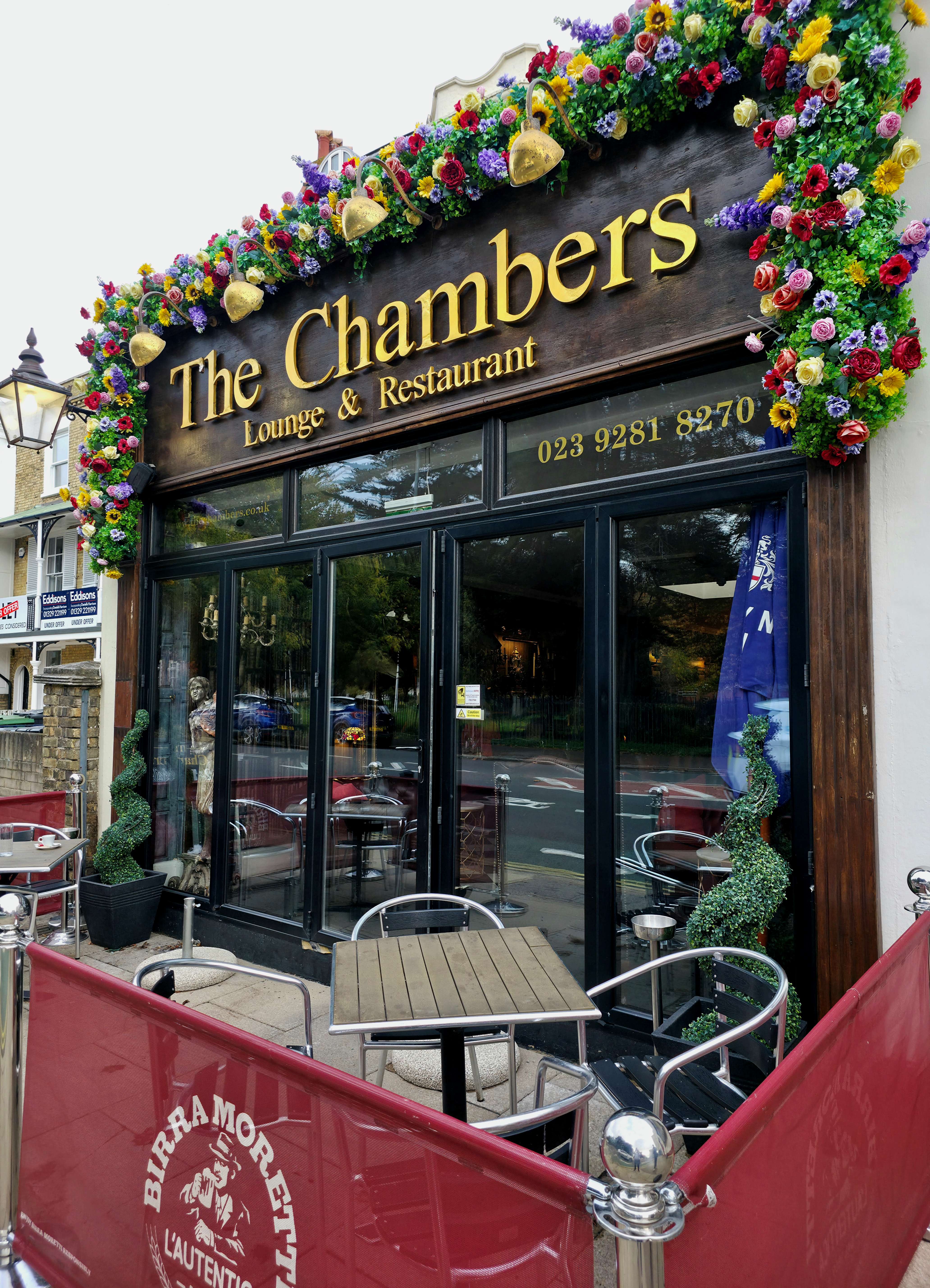 A photo taken of the front of Chambers, Southsea in November 2025, by Baldi, A.K.A Amonn AL-Mahrouq