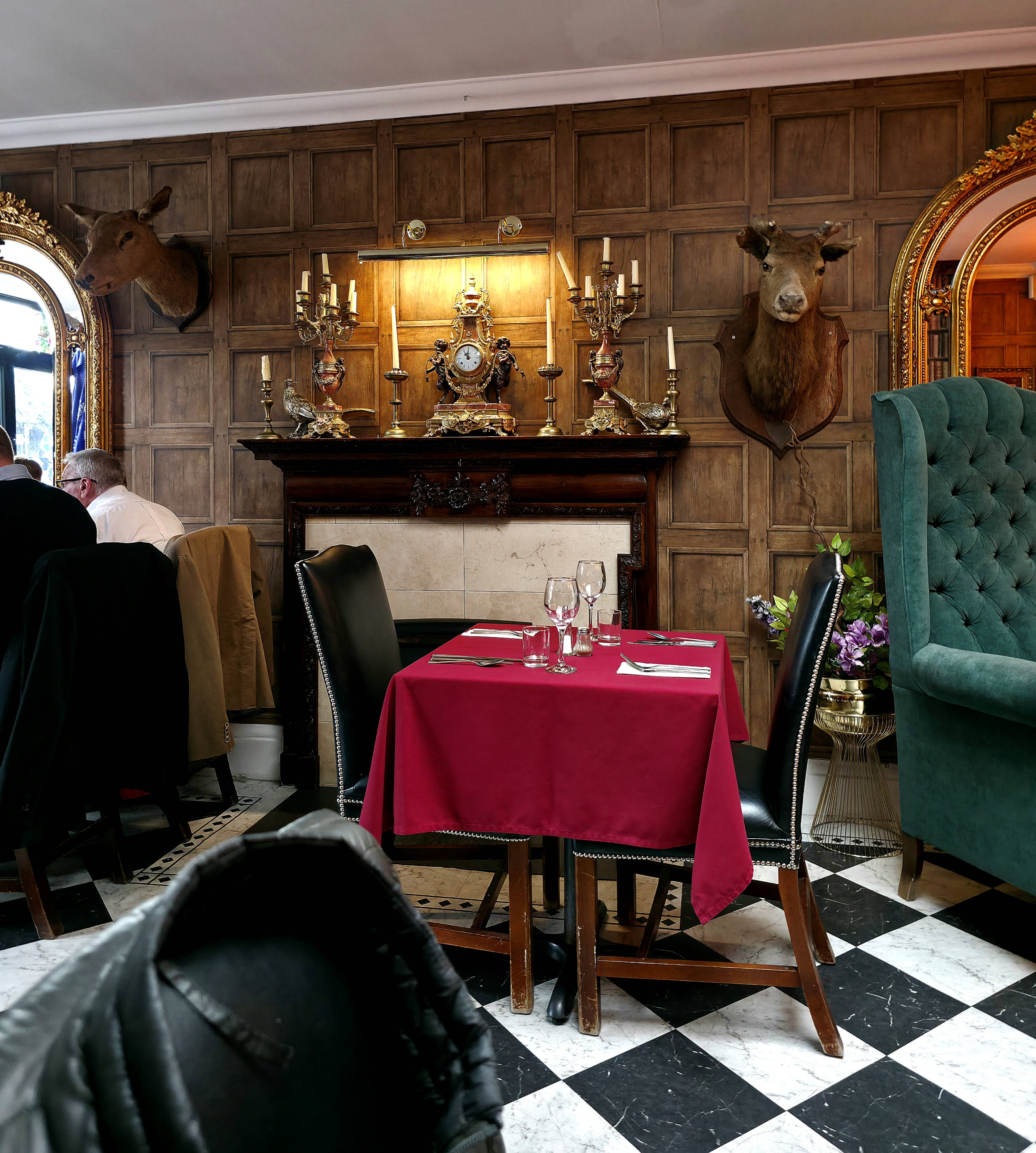 A photo taken of the tables inside Chambers, Southsea in November 2025, by Baldi, A.K.A Amonn AL-Mahrouq