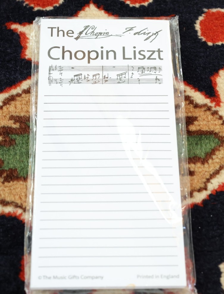 Photo of Birthday Chopin Liszt given to Baldi, A.K.A Amonn AL-Mahrouq in 2026. Photo taken in February 2026 by Baldi