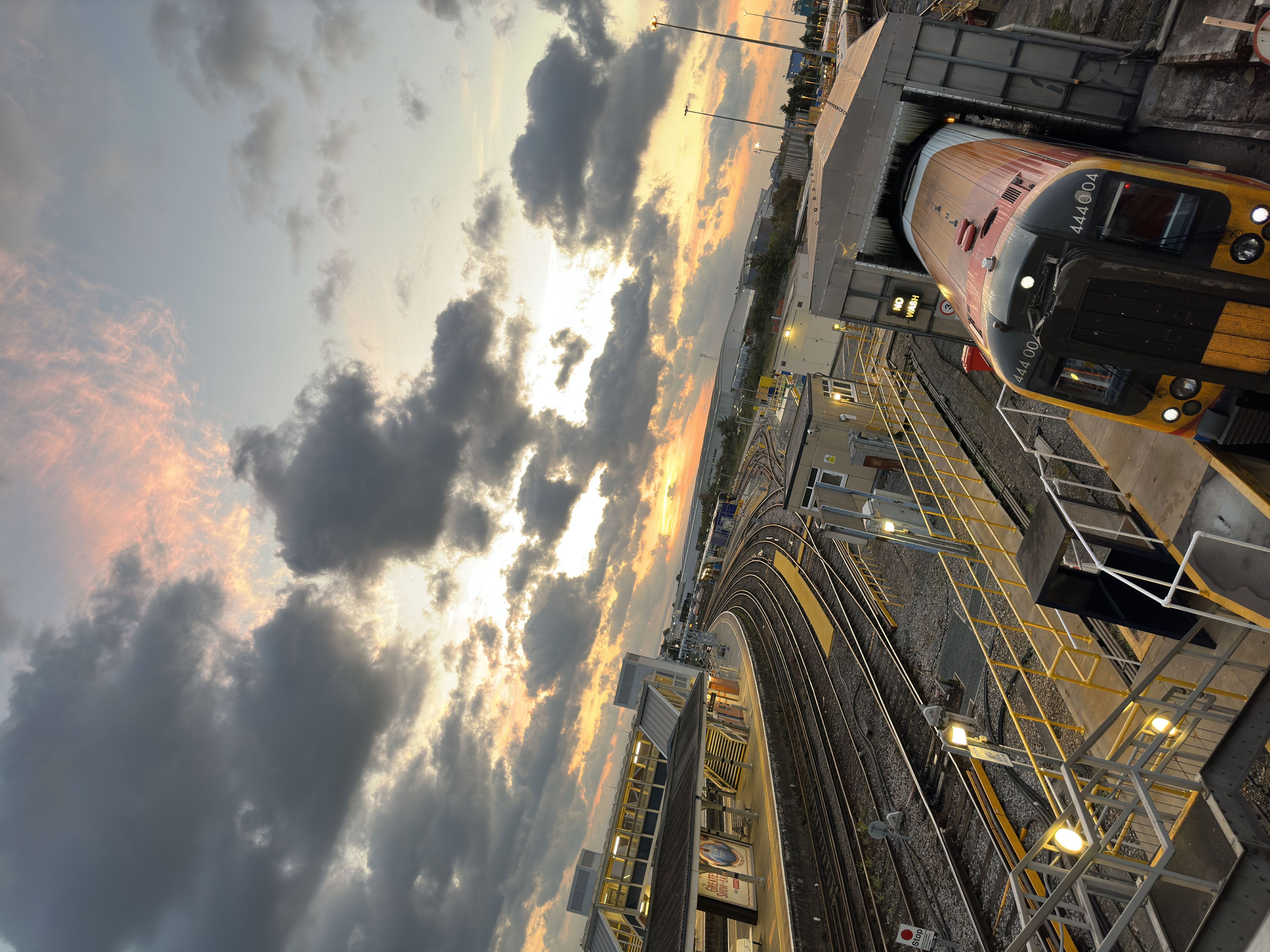 Photo of a Train leaving a Depot asking if you have set your goals for February 2026. Photo taken in January 2026 by Baldi, A,K,A Amonn AL-Mahrouq