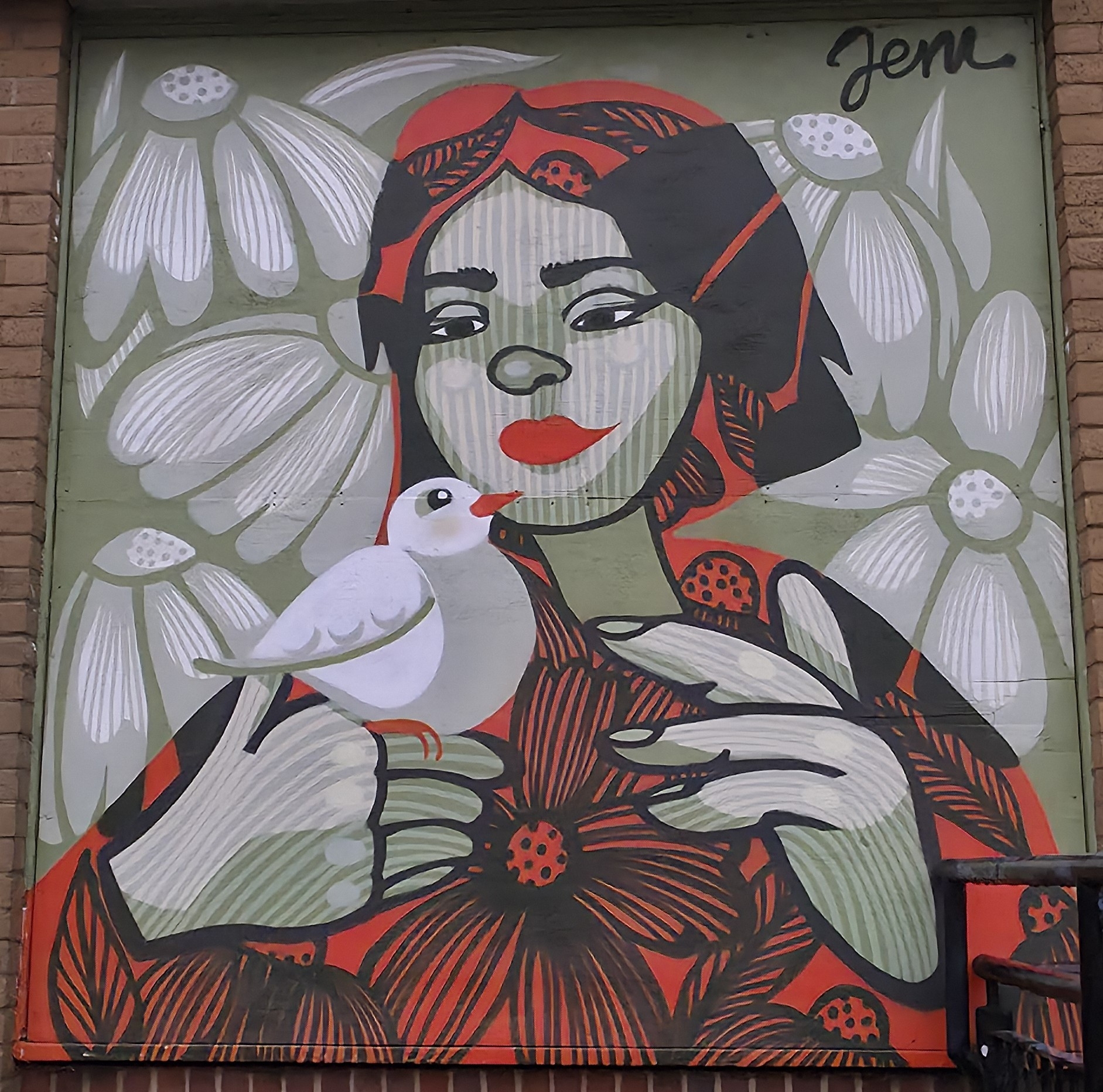 The sixth of seven inspirational examples of Street Art found in a square in Guildford, Surrey, United Kingdom. Photo taken in October 2025 by Baldi, A.K.A Amonn AL-Mahrouq