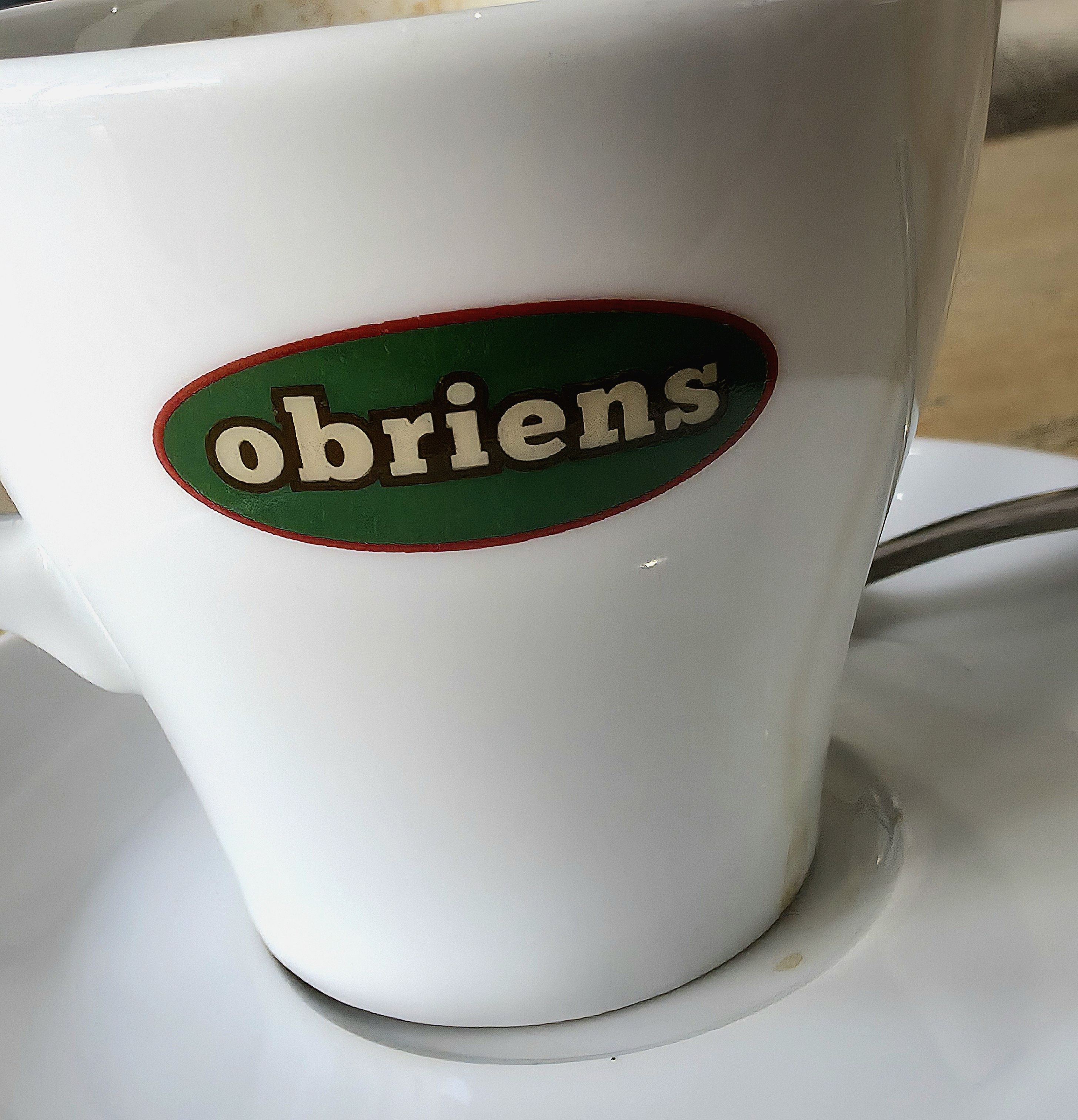 A photo of strong black coffee enjoyed by Baldi, Amonn AL-Mahrouq in Obriens Coffee, Southsea in September 2025.