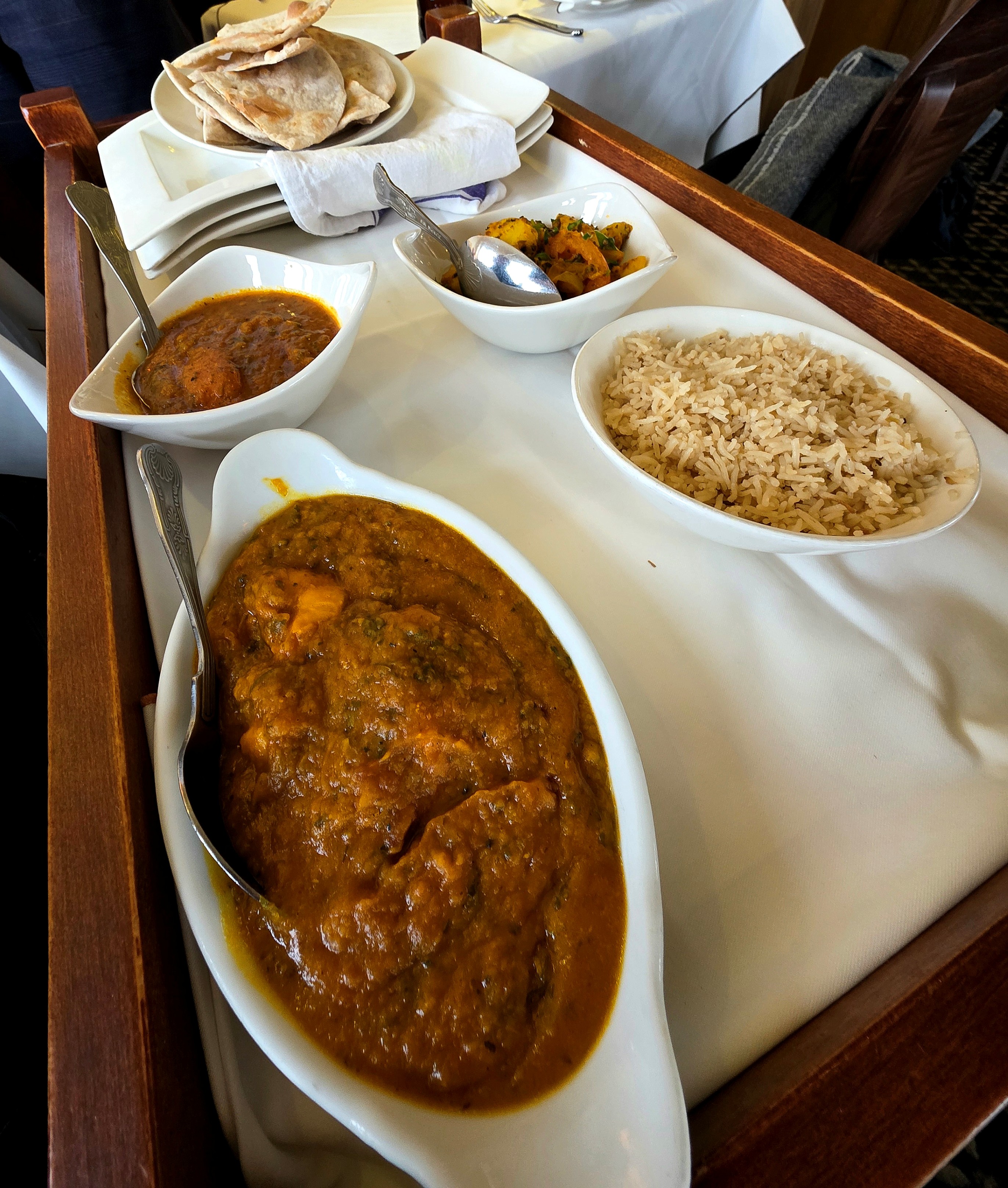 Bombay Bay Indian Cuisine, Southsea, United Kingdom, Selection of Indian Dishes in 2026.
