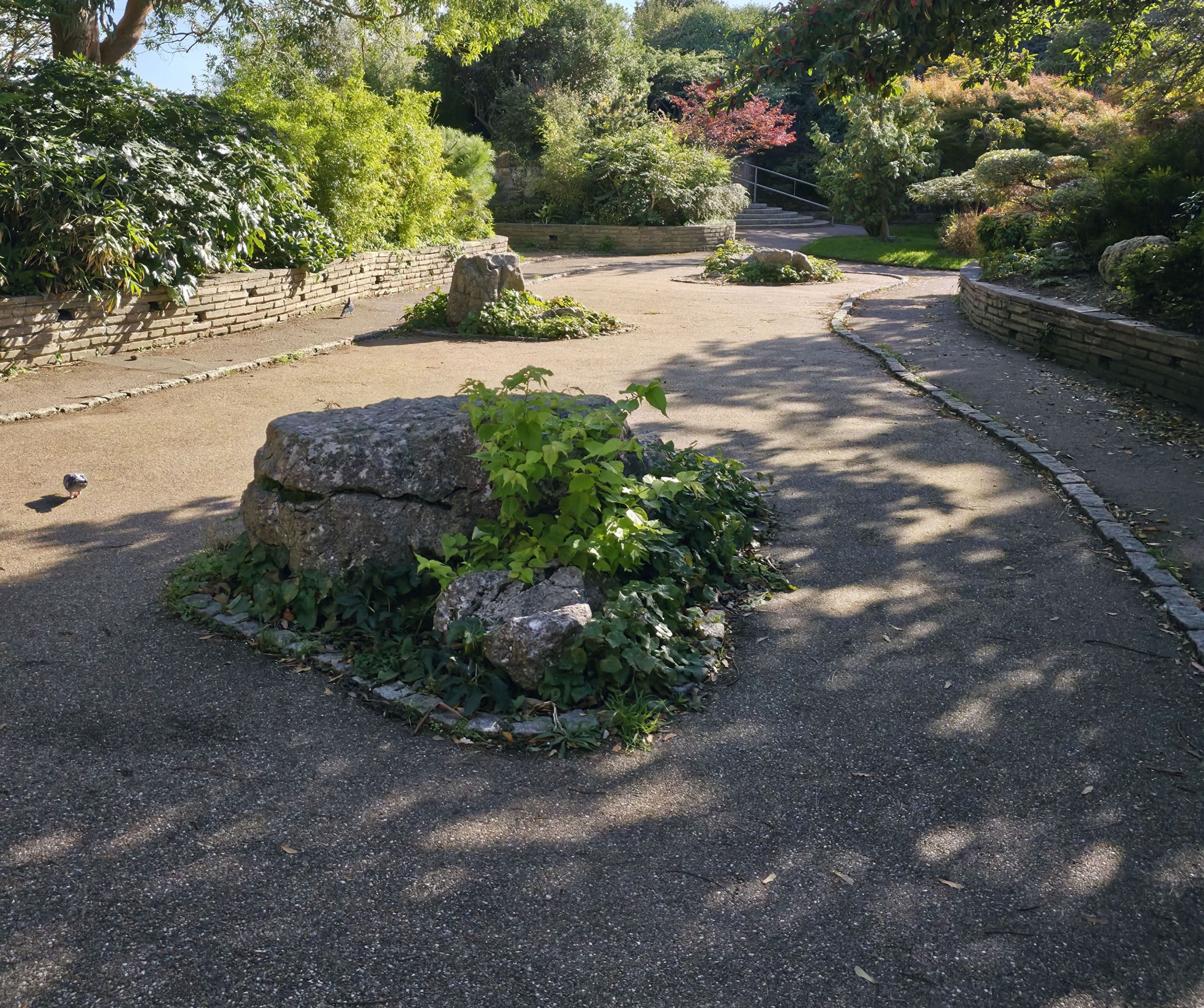 Photo of a Walkway in Portsmouth Japanese Gardens. Photo taken in October 2025 by Baldi, A.K.A Amonn AL-Mahrouq
