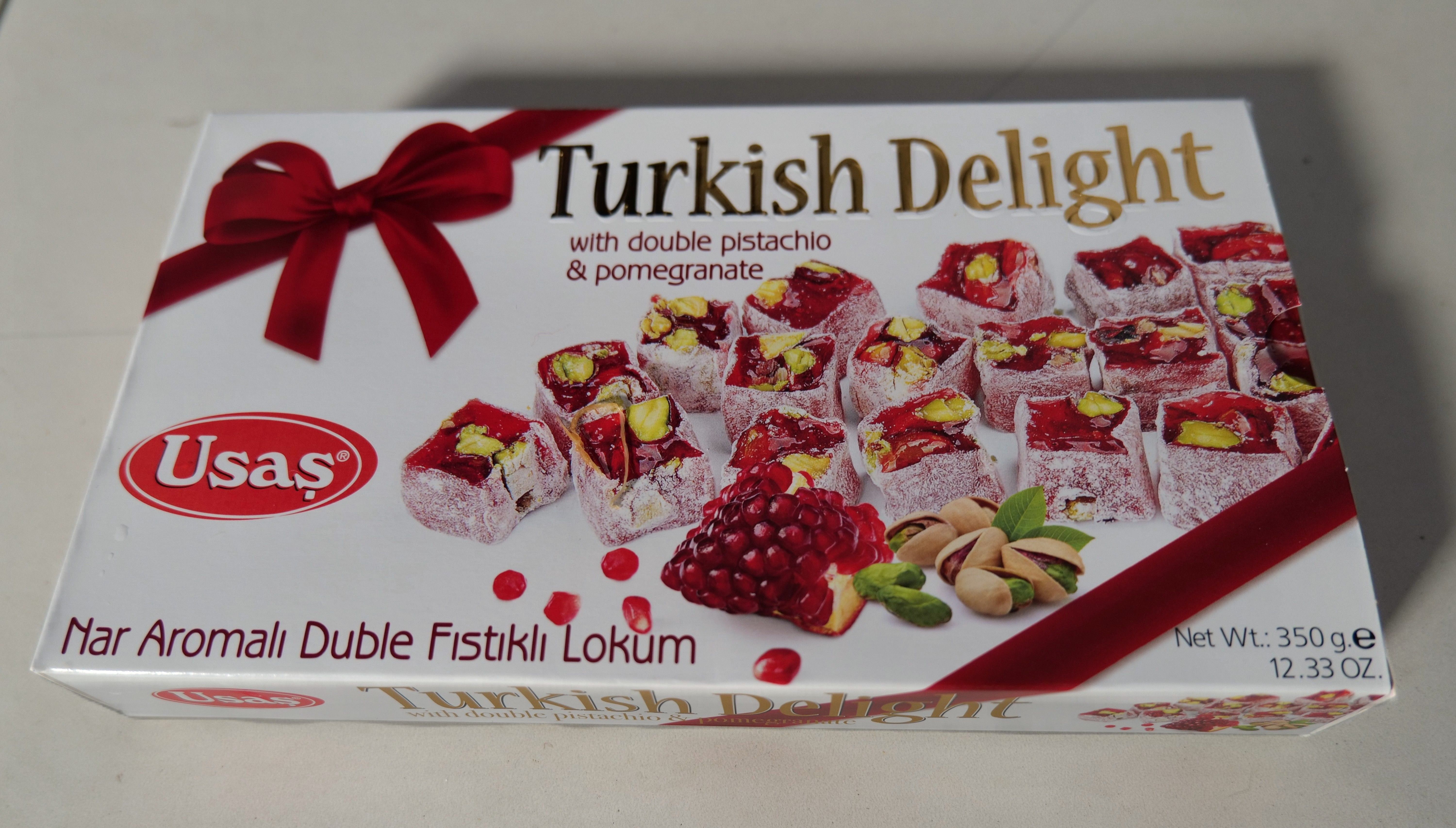 A photo of Xmas Turkish Delight with a twist given to Baldi. Photo taken by Baldi, A.K.A Amonn AL-Mahrouq in January 2026.
